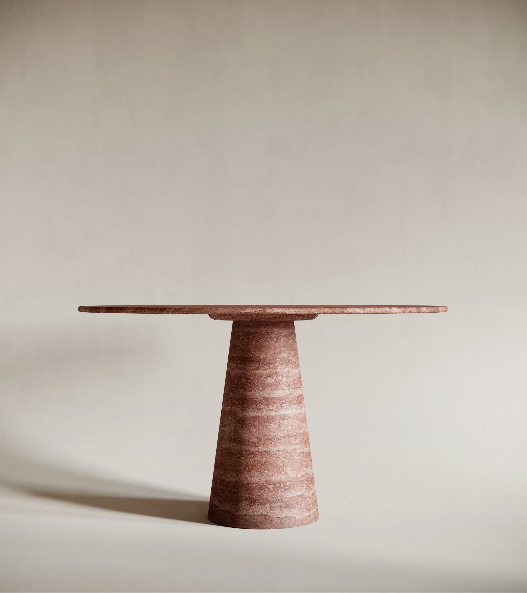 red travertine table, red travertine dining table, red travertine coffee table