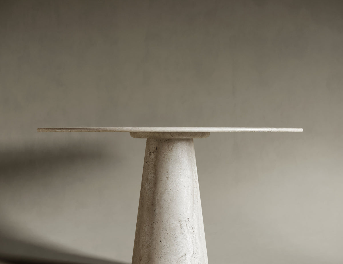 tafel travertin eettafel