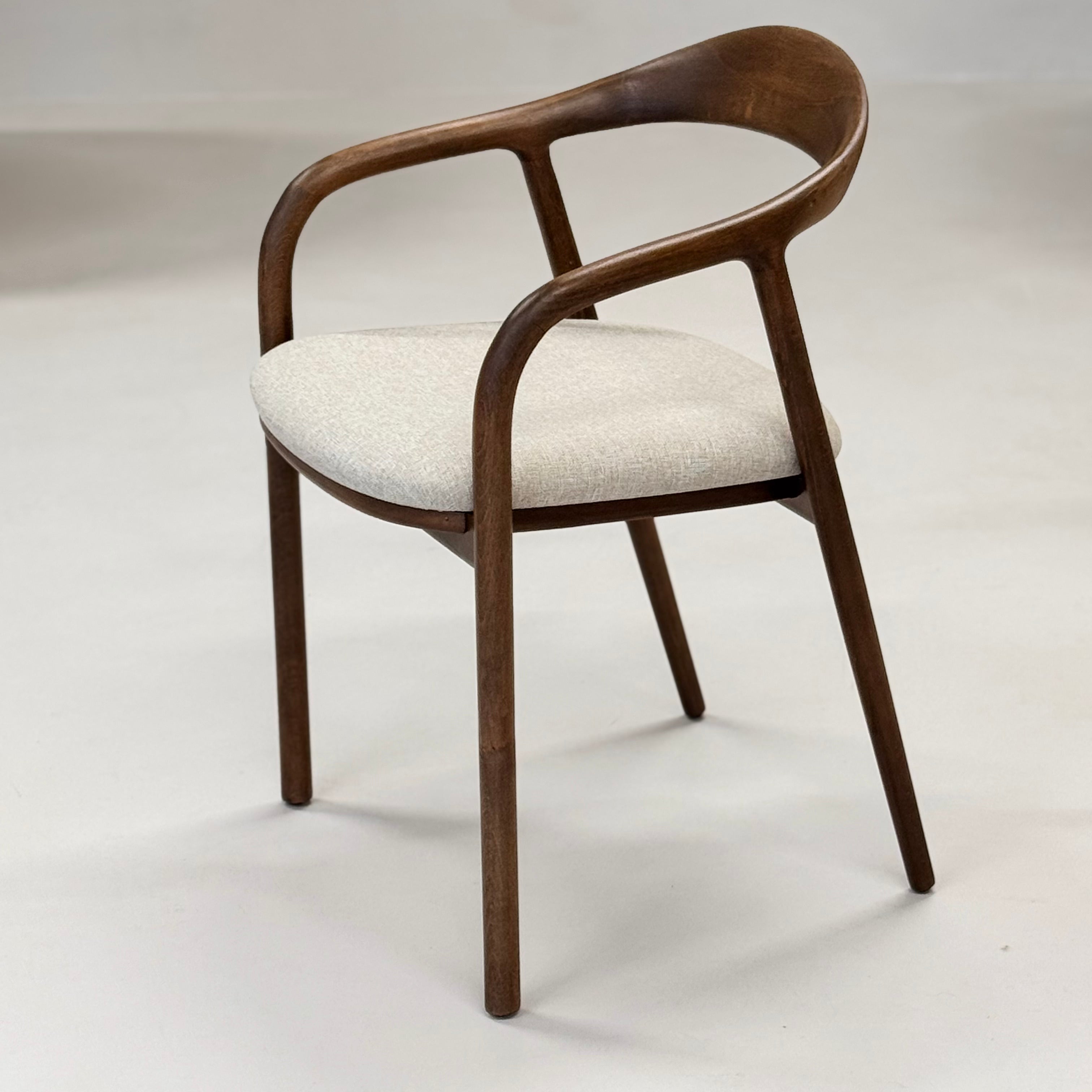 artisan neva dining chair walnut