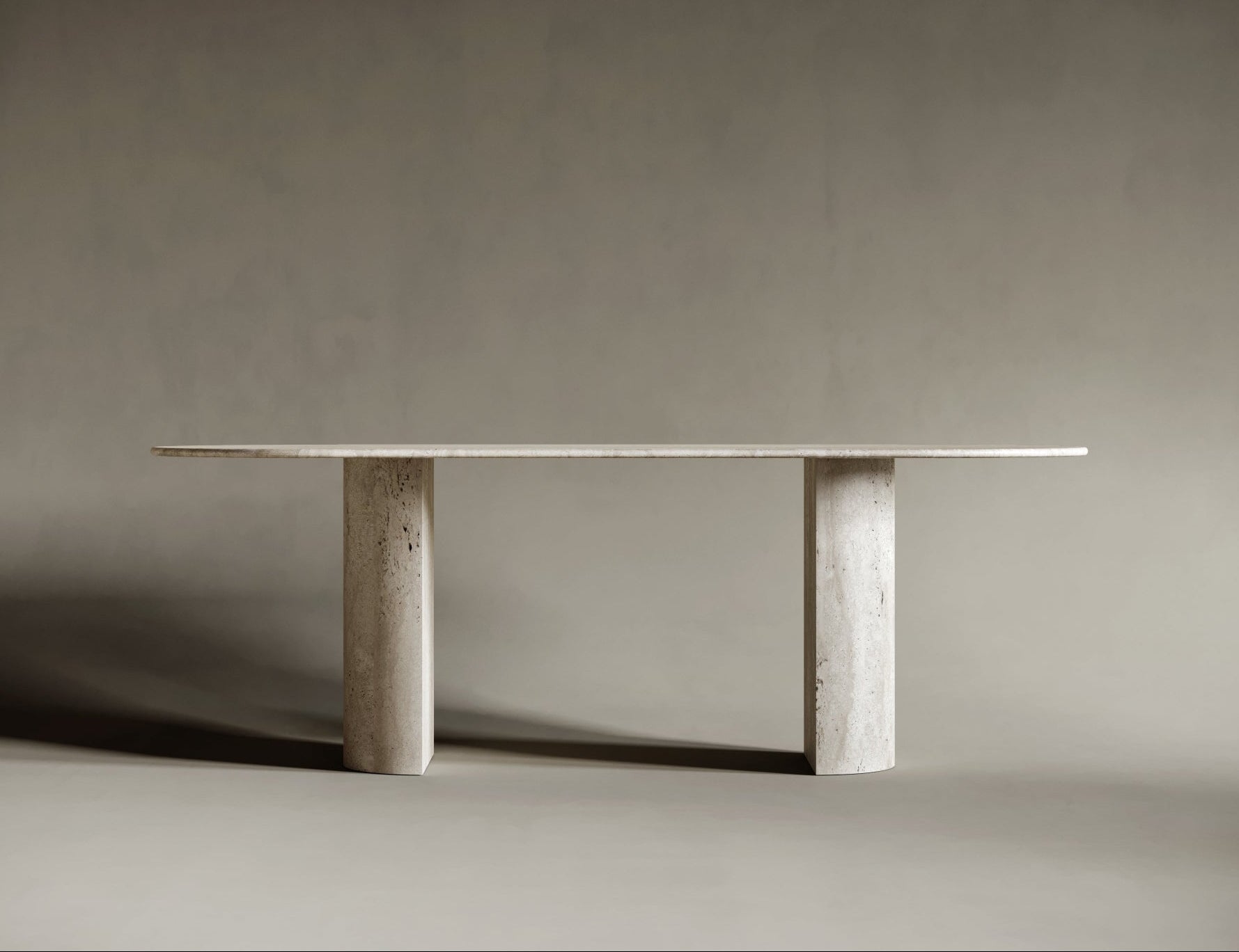 salontafel travertin ovaal