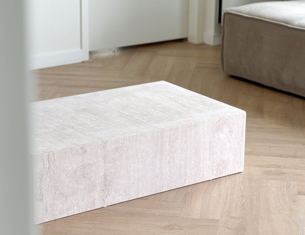 marble travertine coffee table