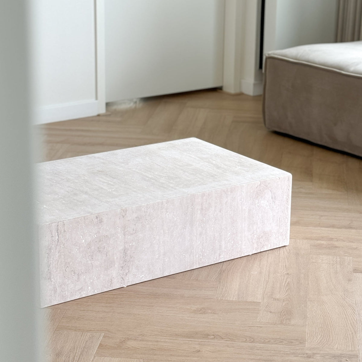 marble travertine coffee table
