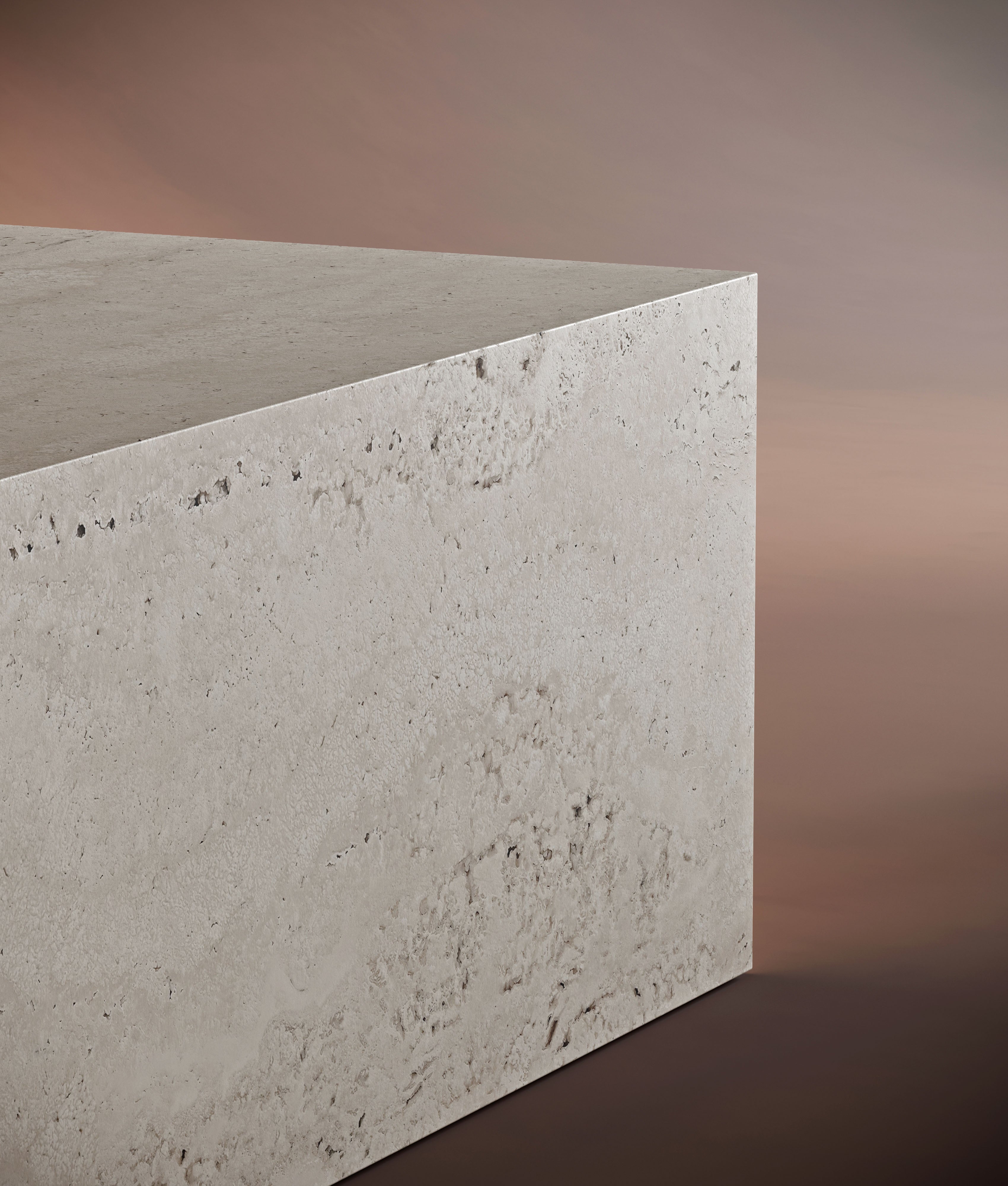 distinct coffee table travertine