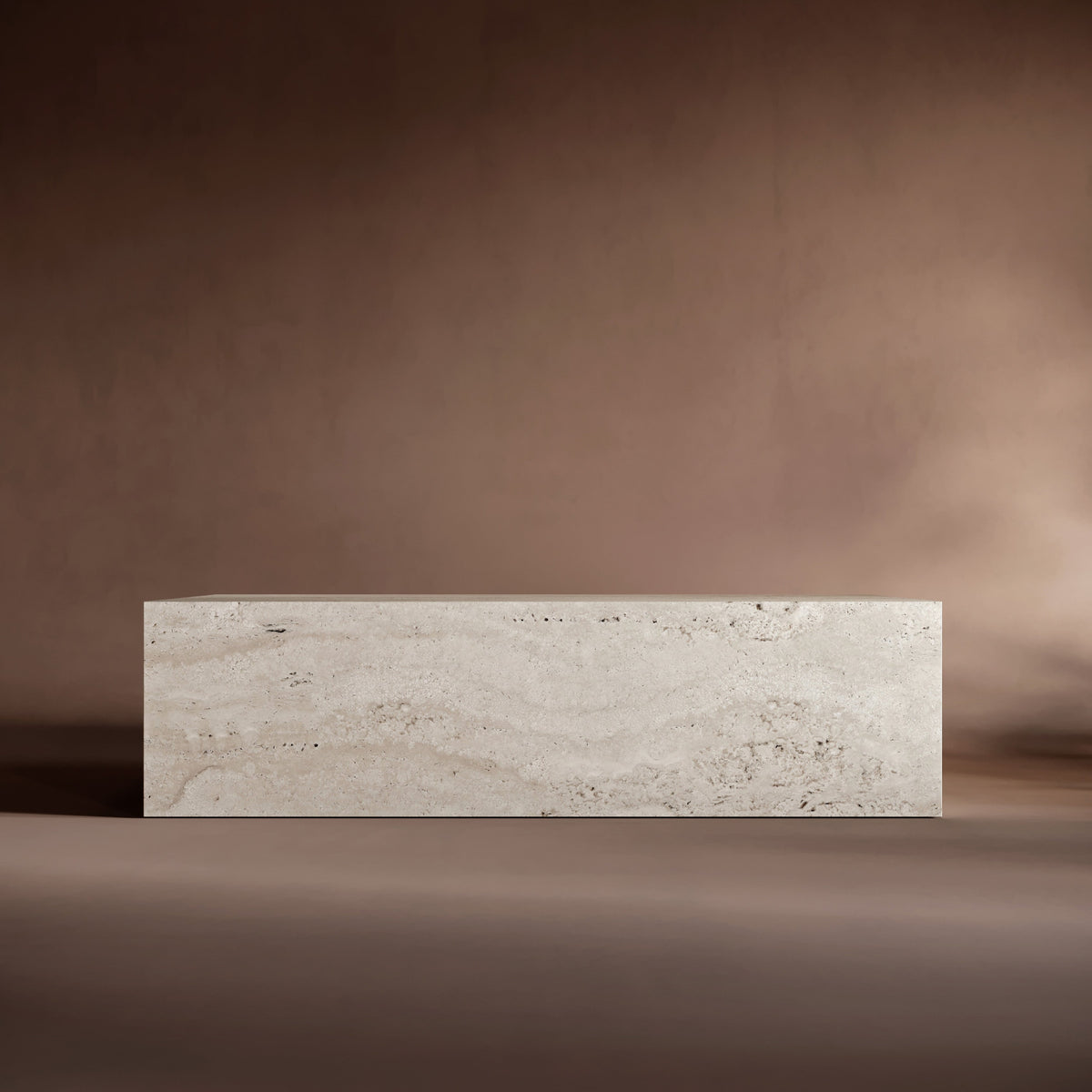 travertine cocktail table