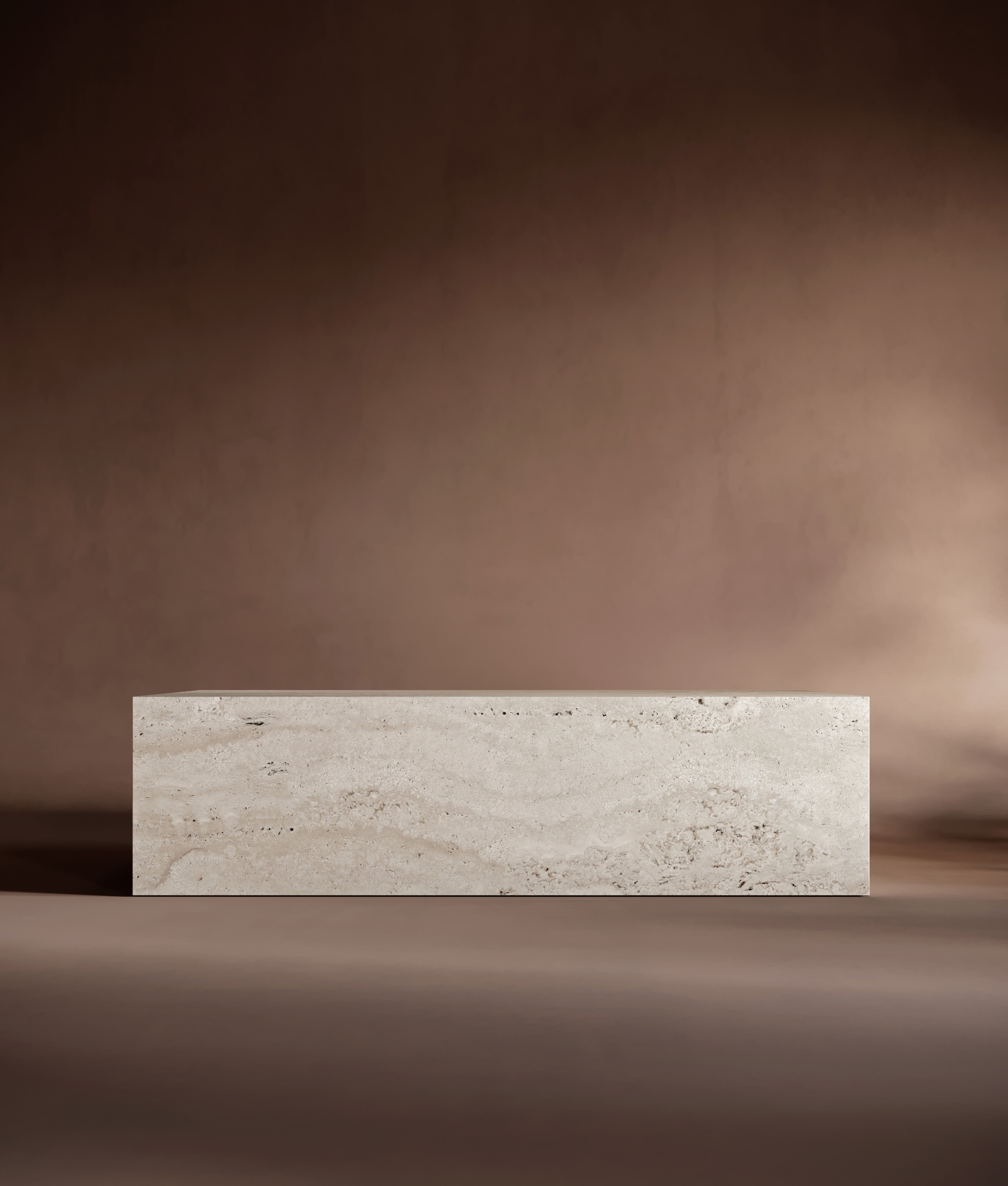 travertine cocktail table