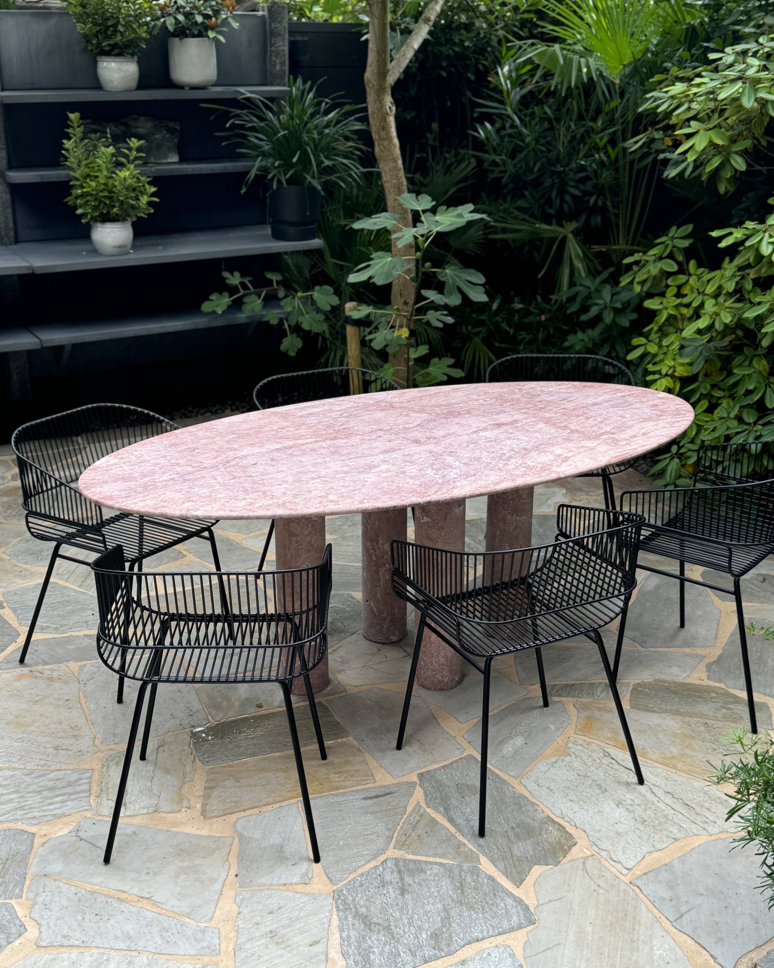 travertin tuintafel eettafel salontafel