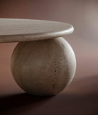 travertine coffee table