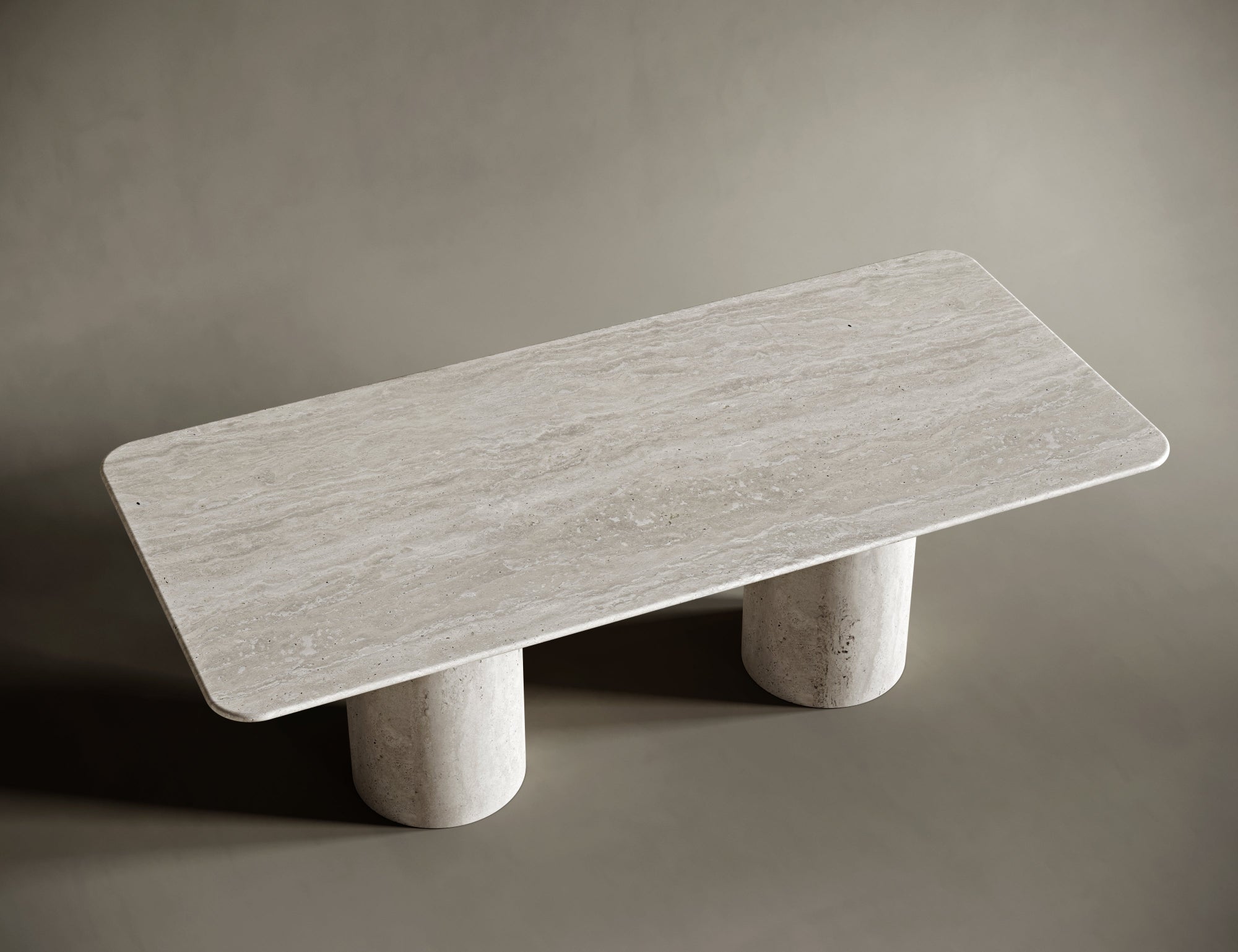 square travertine coffee table
