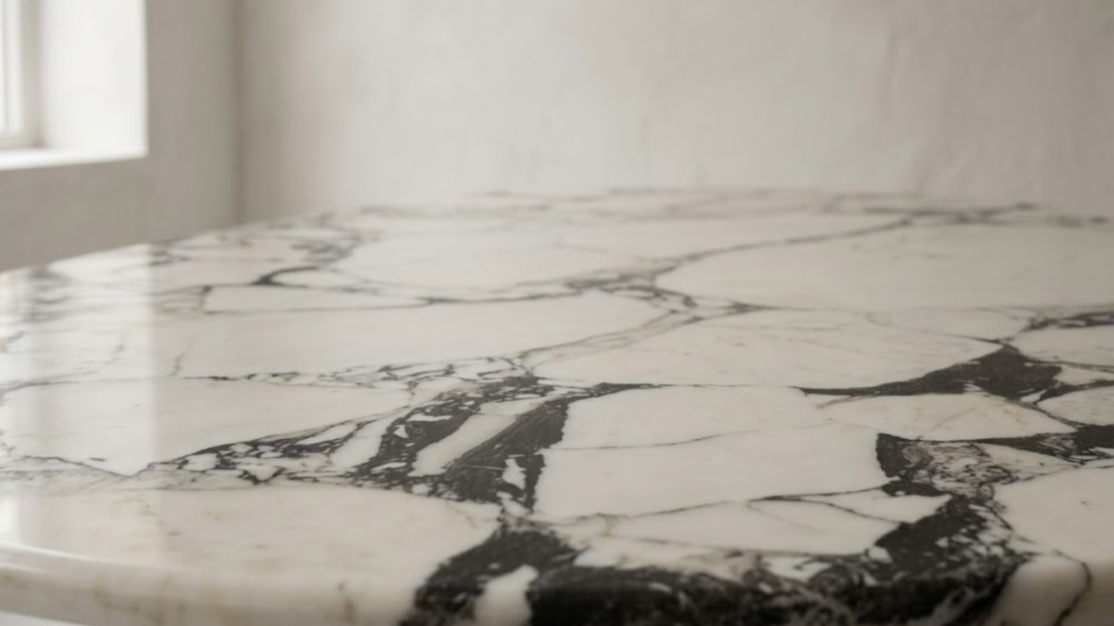 calacatta viola marble table bedu atelier