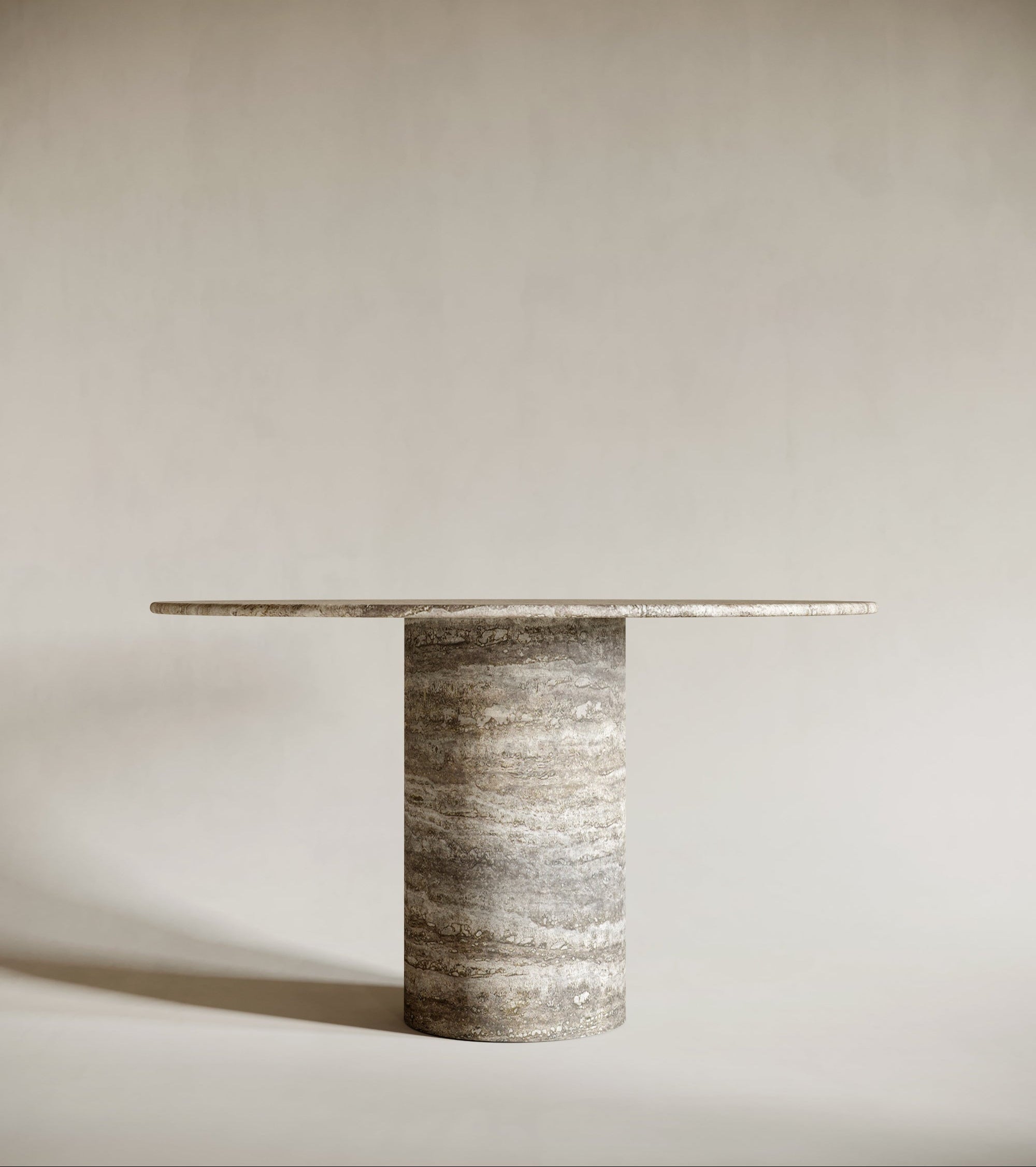 silver travertine table

