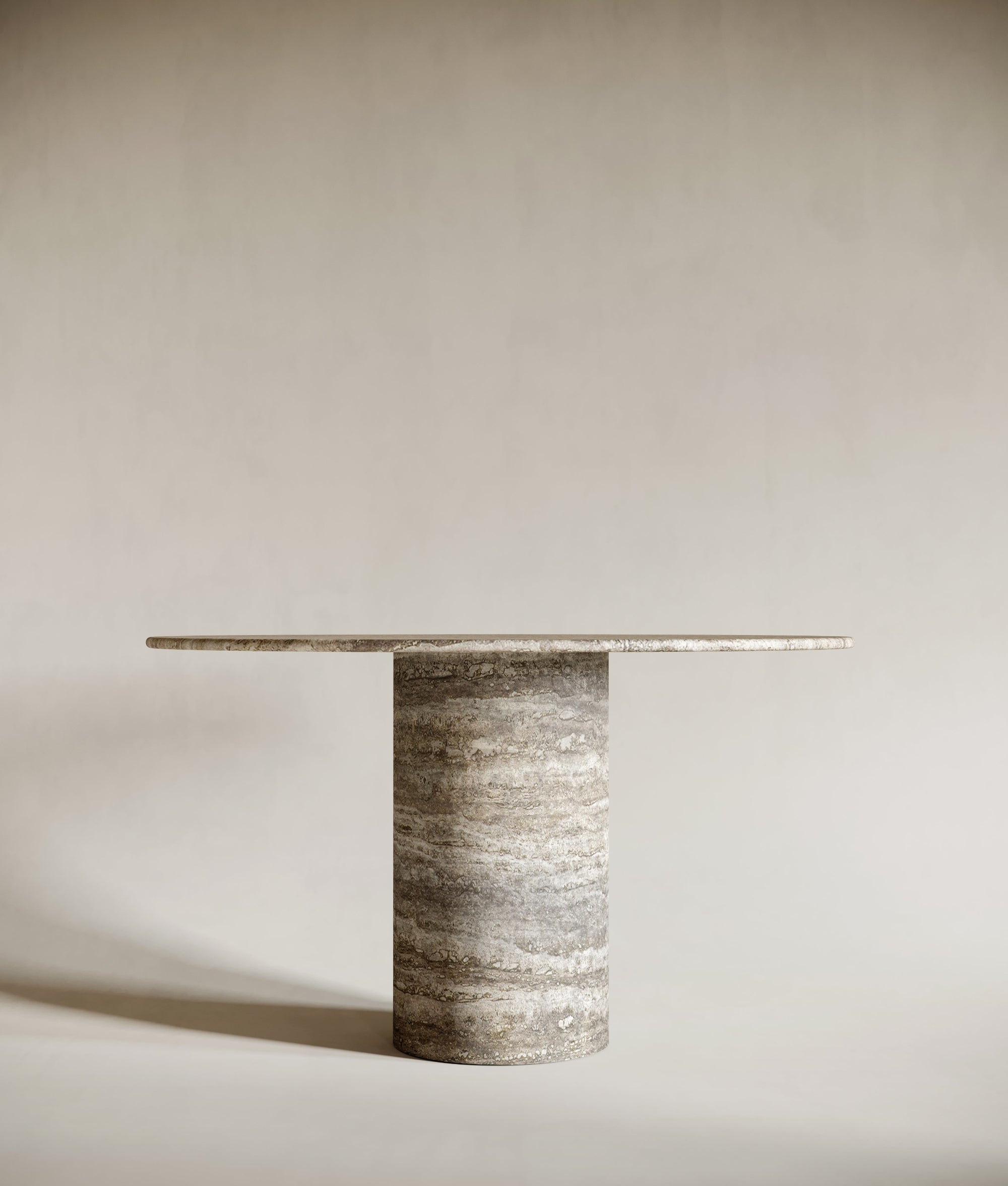 silver travertine table

