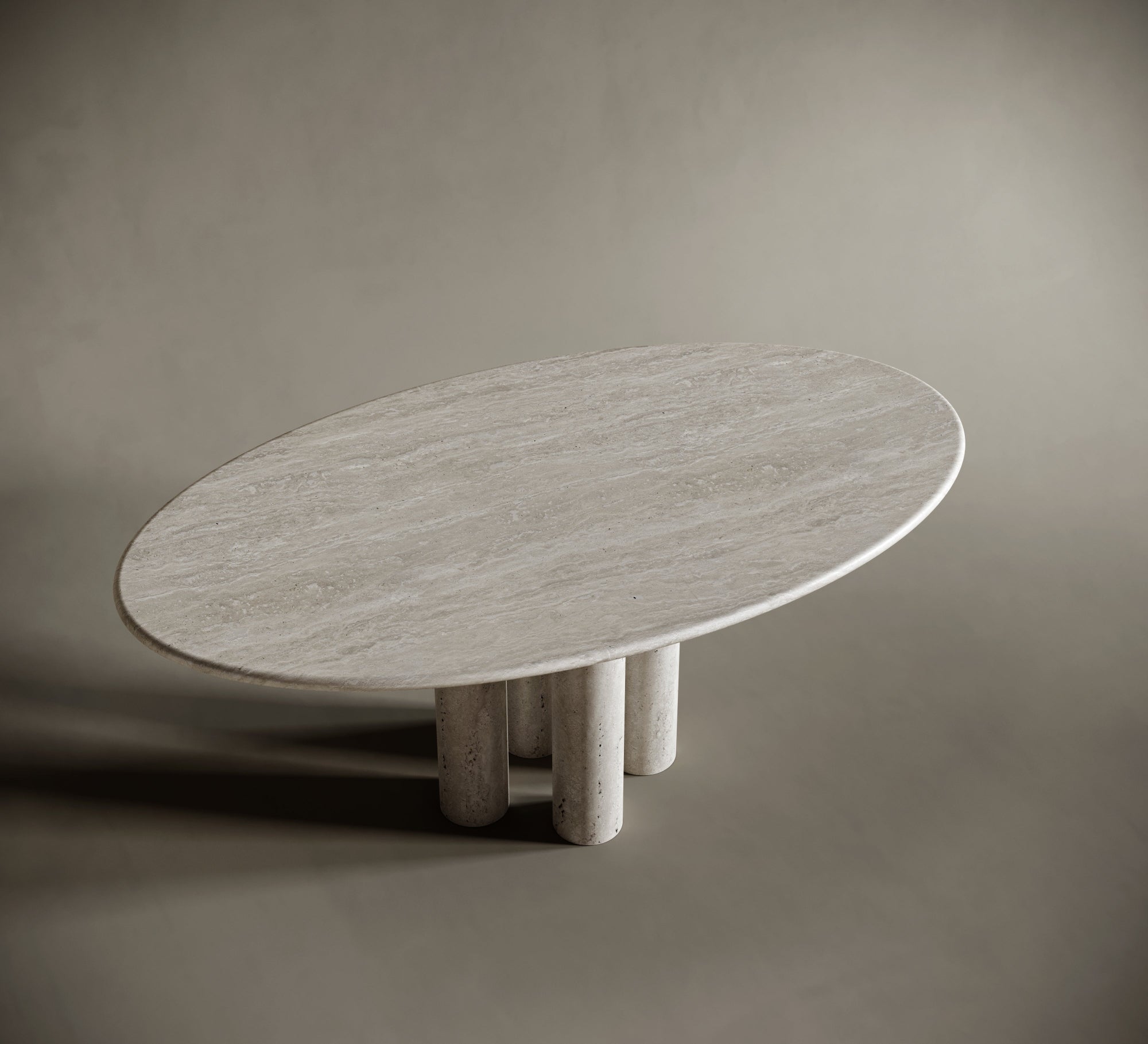 four leg travertine table

