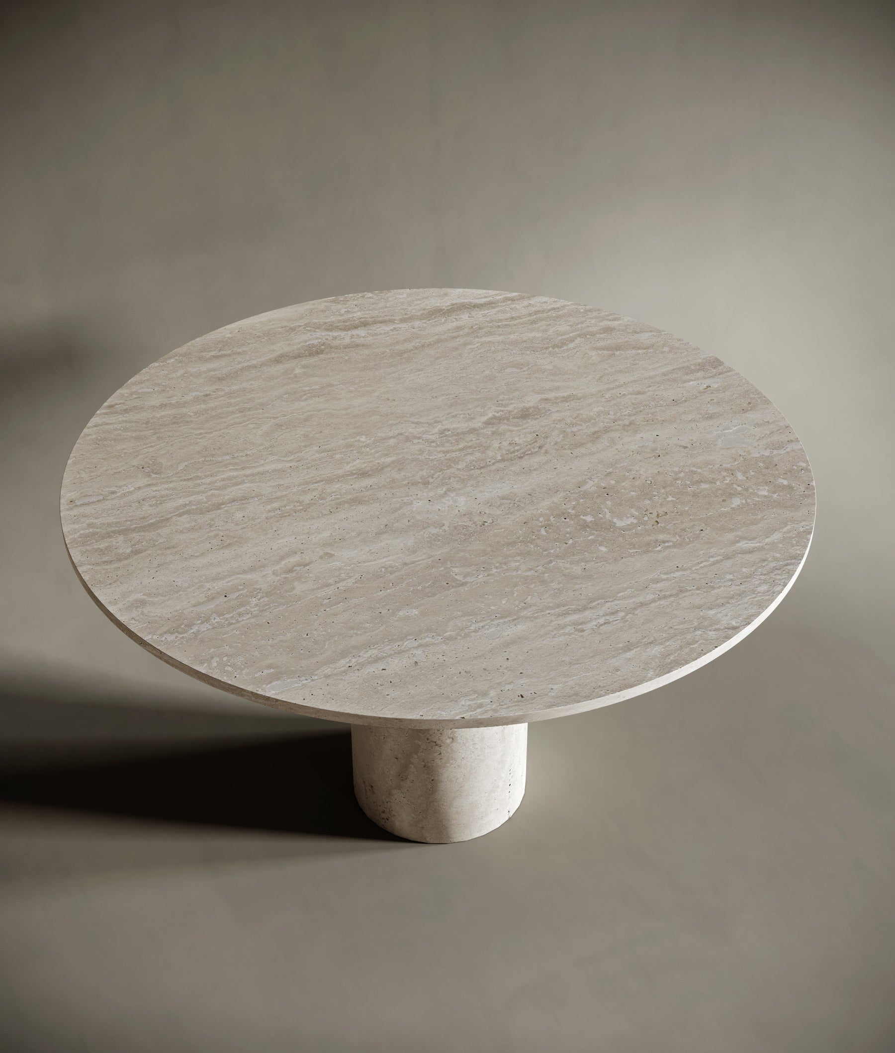 travertin eettafel ovaal