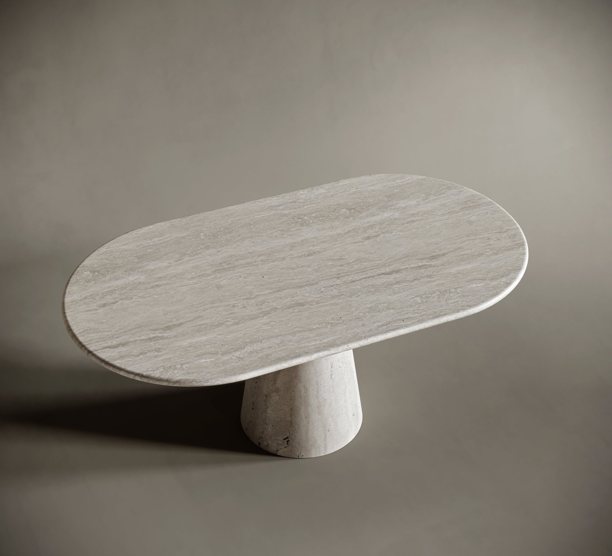 modern sculptural furniture travertin  marble italian
