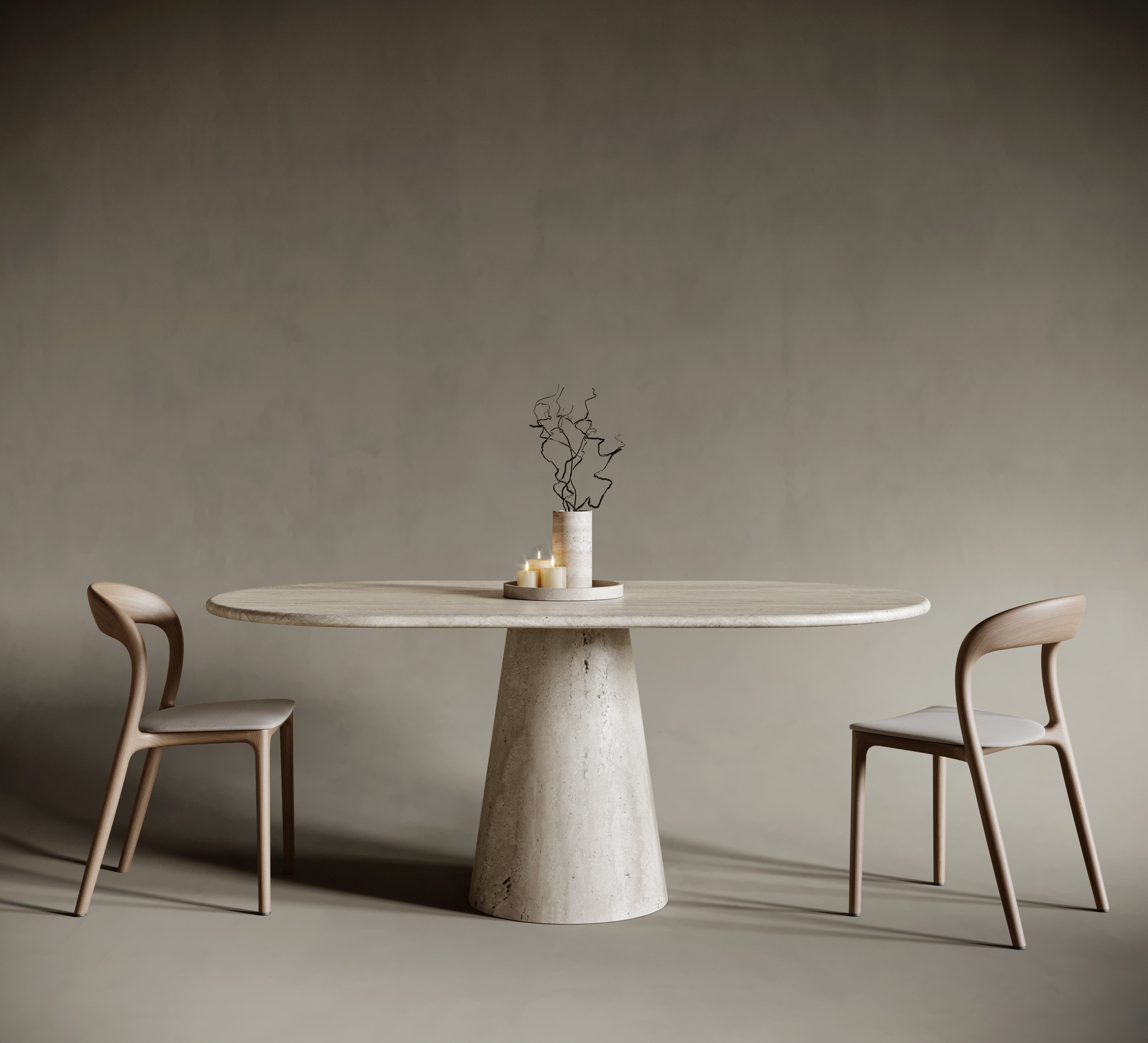 Single leg dining table discount