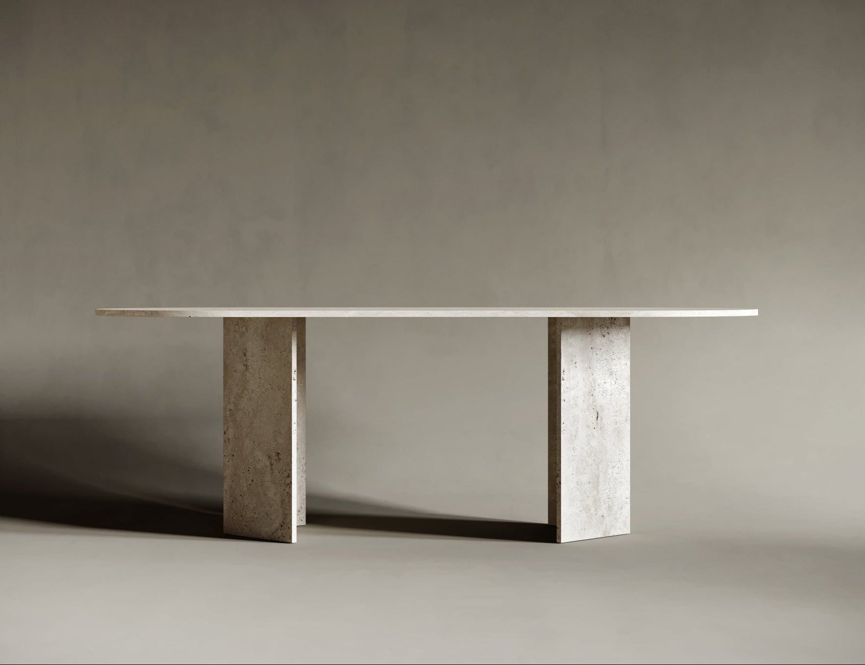 stenen tafel voor buiten, travertin salontafel marktplaats