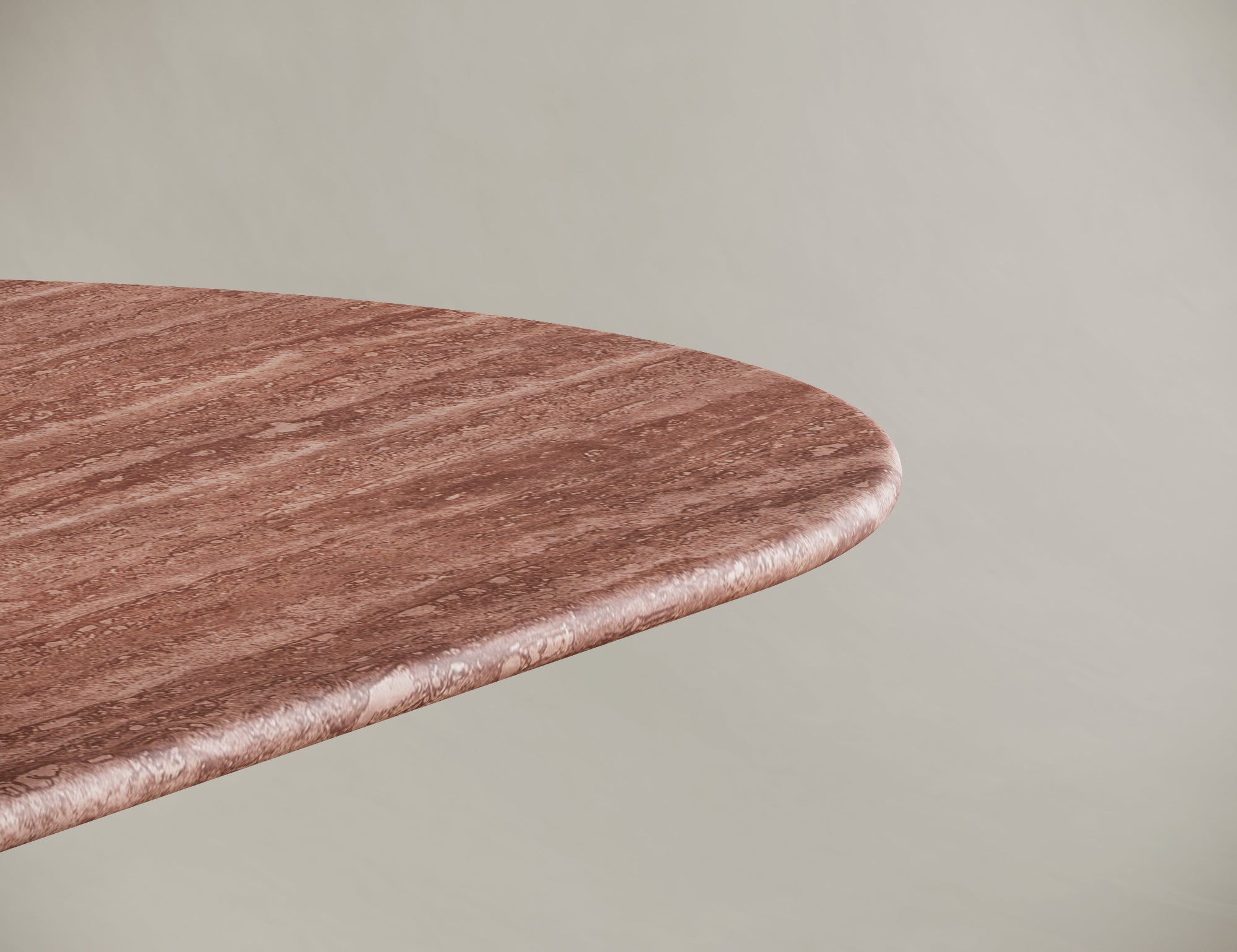 pink travertine table