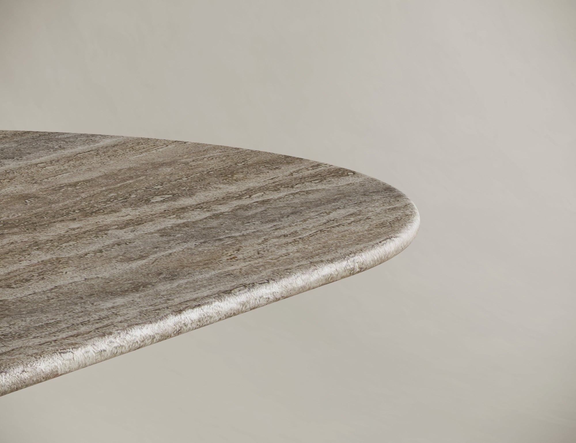 oval travertine table

