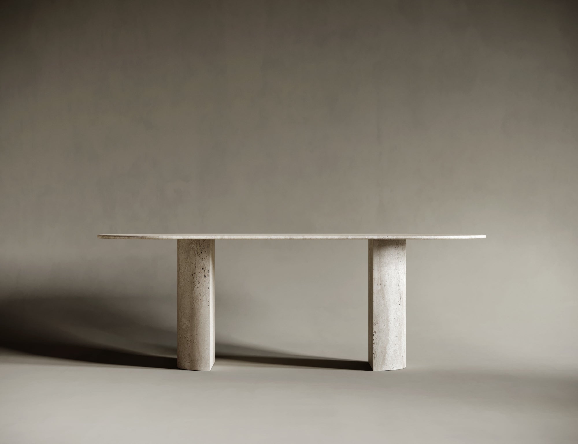 salontafel travertin ovaal