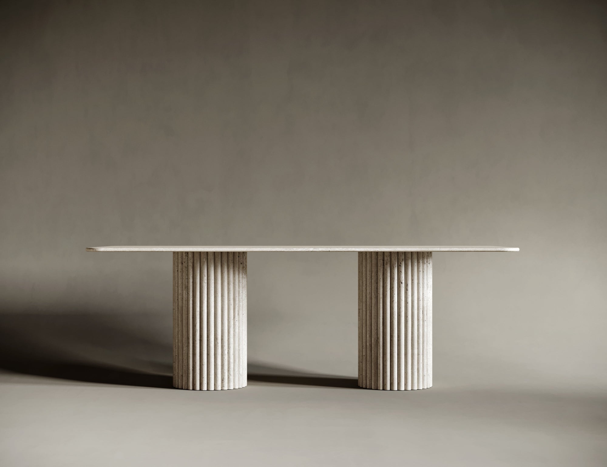 travertin marmer tafel
