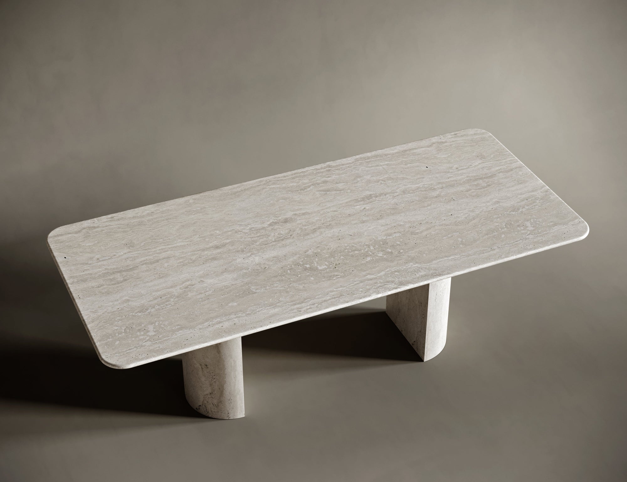 polished travertine