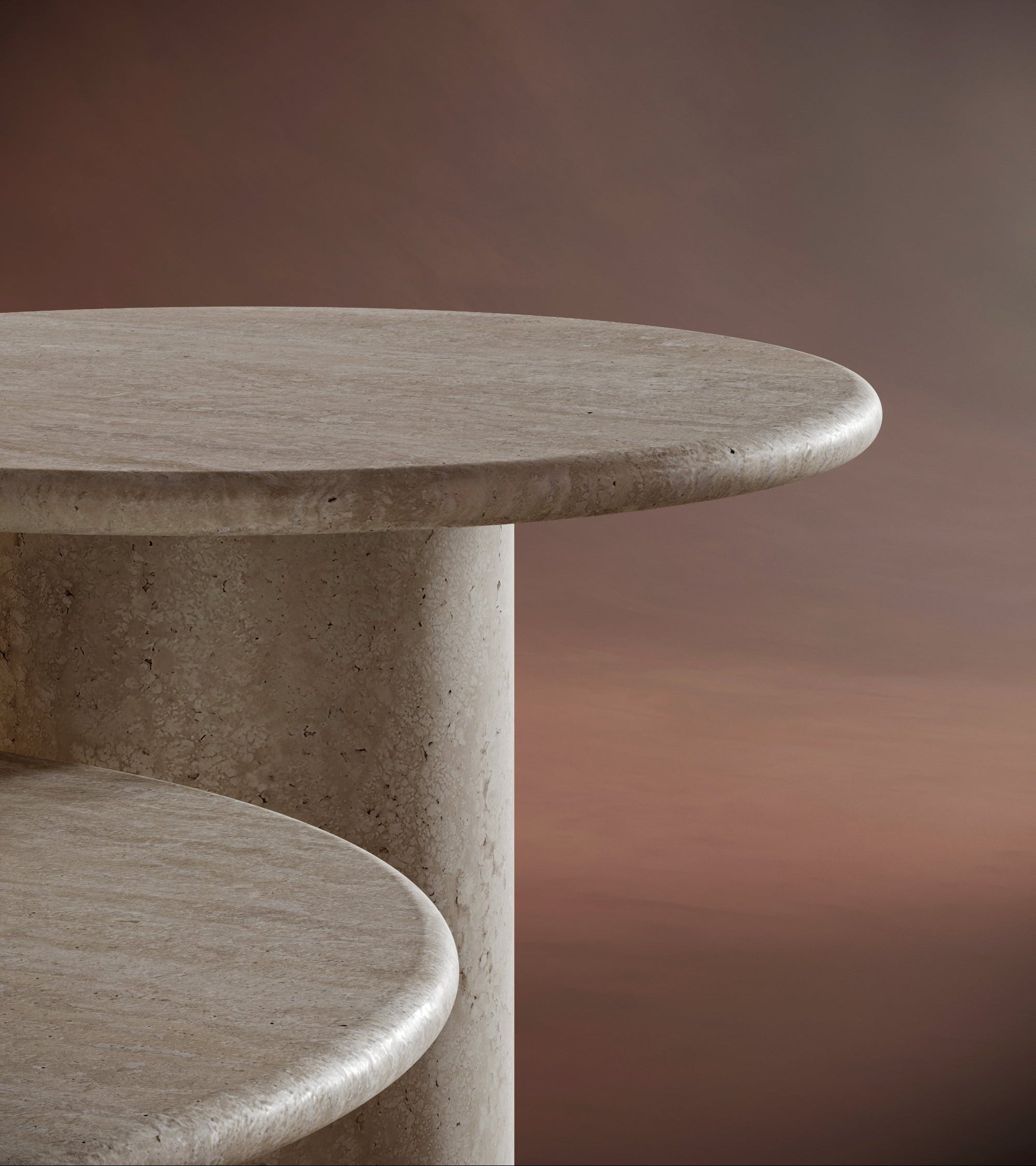 marble travertine coffee table