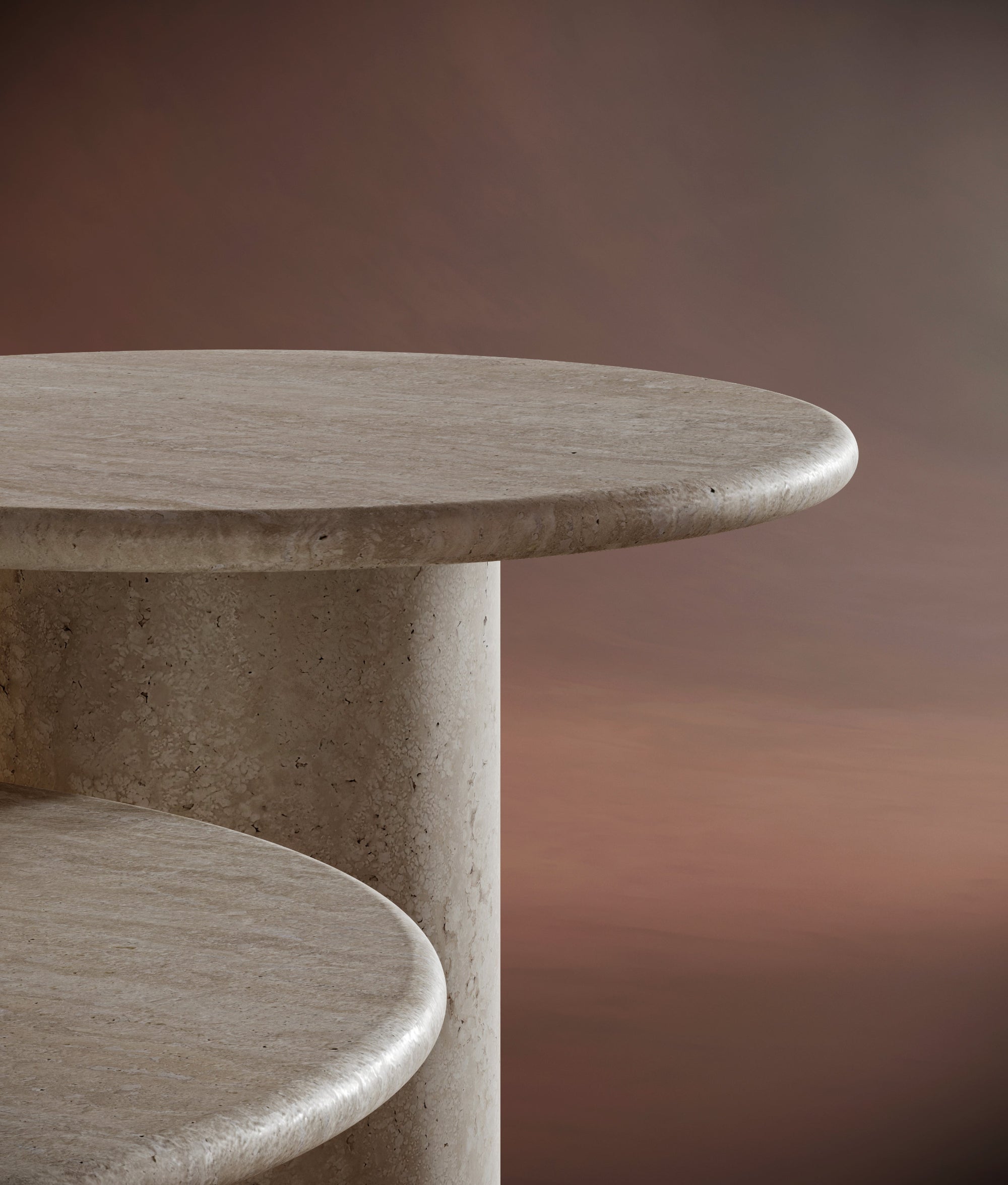 marble travertine coffee table